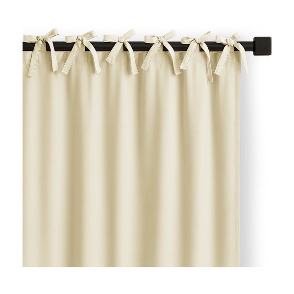 Tenda parzialmente oscurante avorio 140x250 cm Carli Tie – Restilo