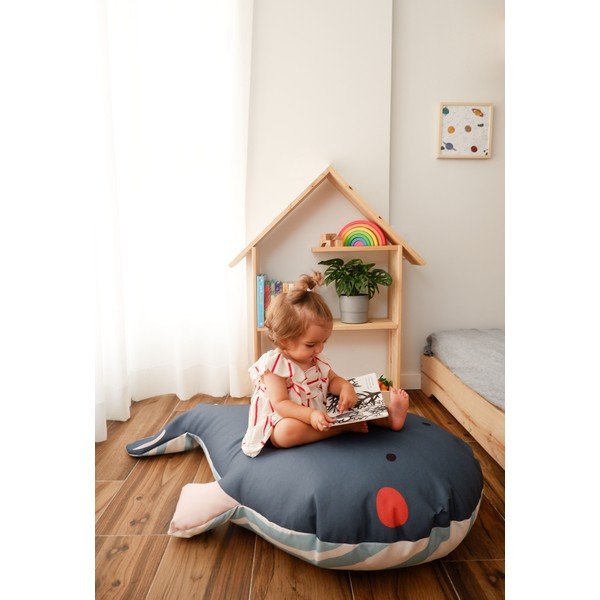 Borsa da salotto grigia per bambini Whale - The Wild Hug-image-1