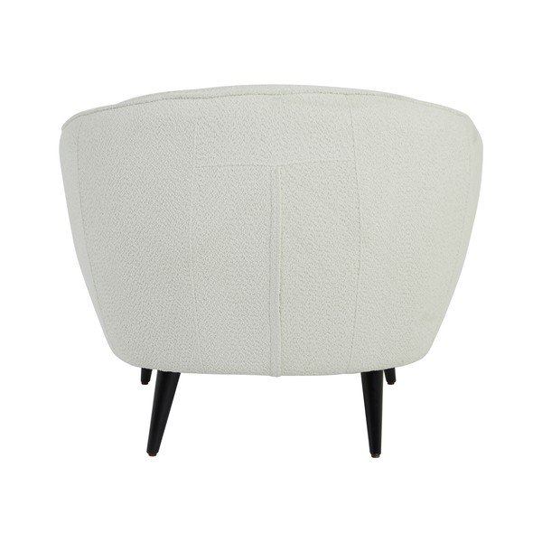 Poltrona bianca in bouclé Almond - Light & Living-image-4