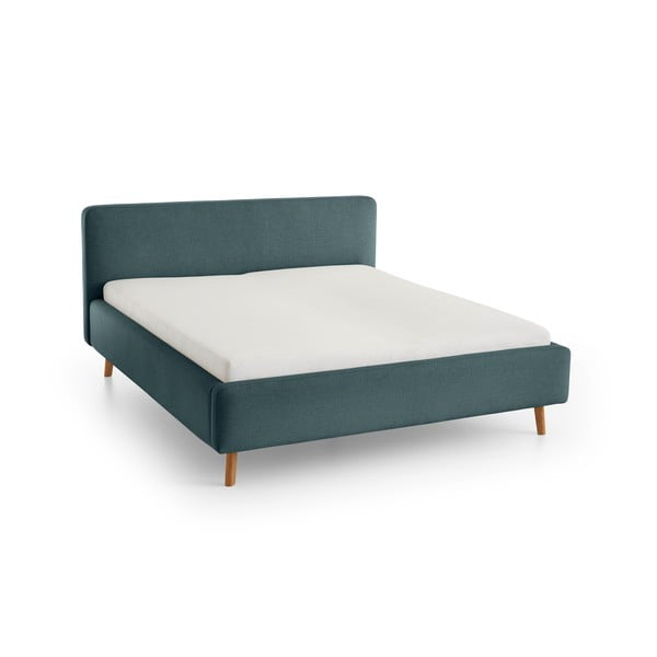 Letto singolo imbottito blu/grigio rete non inclusa 120x200 cm Mattis – Meise Möbel