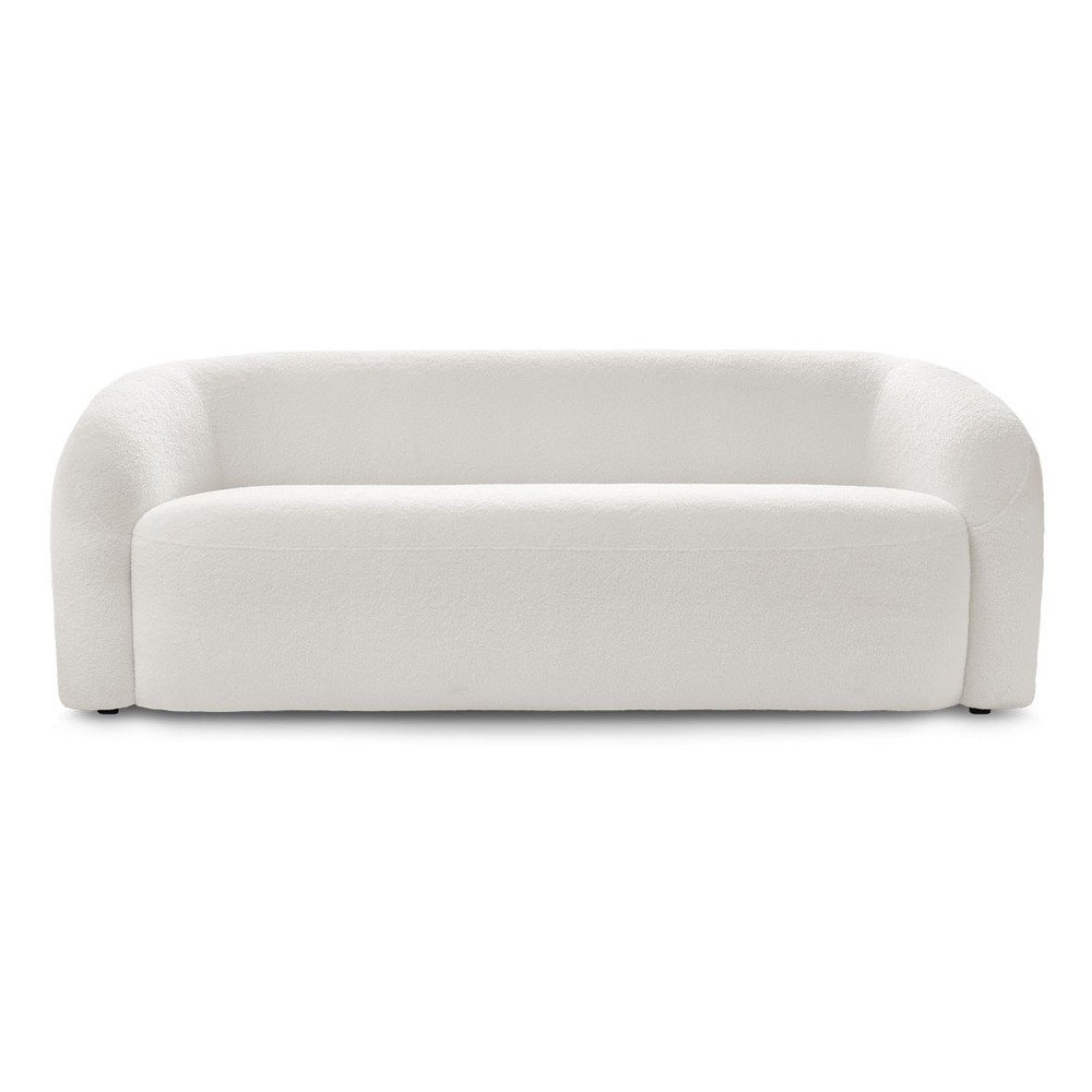 Divano bianco con rivestimento in bouclé 193 cm Elina – Bobochic Paris | Divani