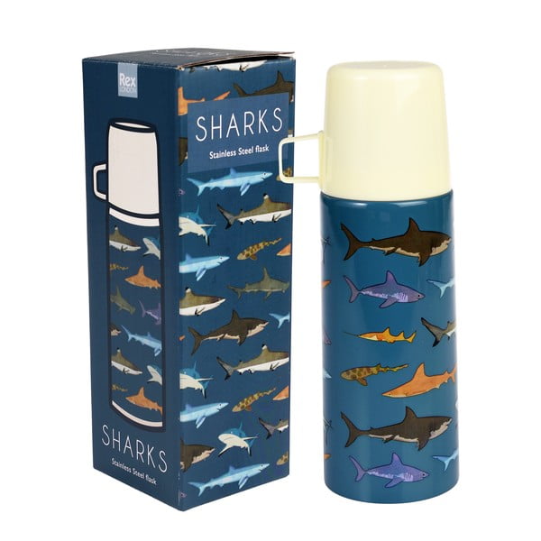 Borraccia termica blu 350 ml Sharks – Rex London-image-4