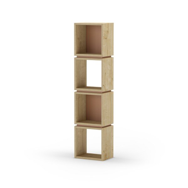 Libreria in rovere decorato color mattone-naturale 32x133 cm Lofty - Marckeric-image-3