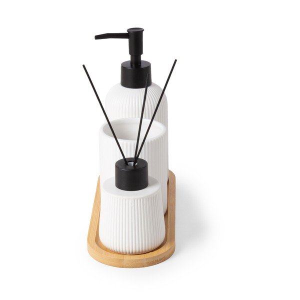 Set di accessori per il bagno bianco in ceramica – Compactor-image-2