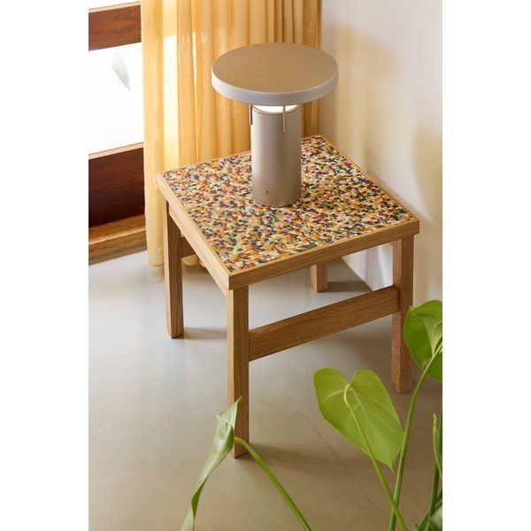 Tavolino con effetto rovere 40x40 cm Confetti – Hübsch-image-2