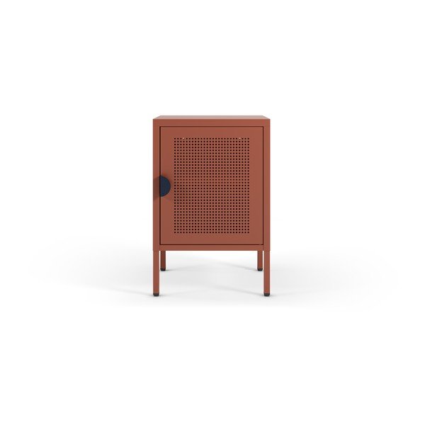 Comodino color terracotta in metallo Sayla – Marckeric-image-4