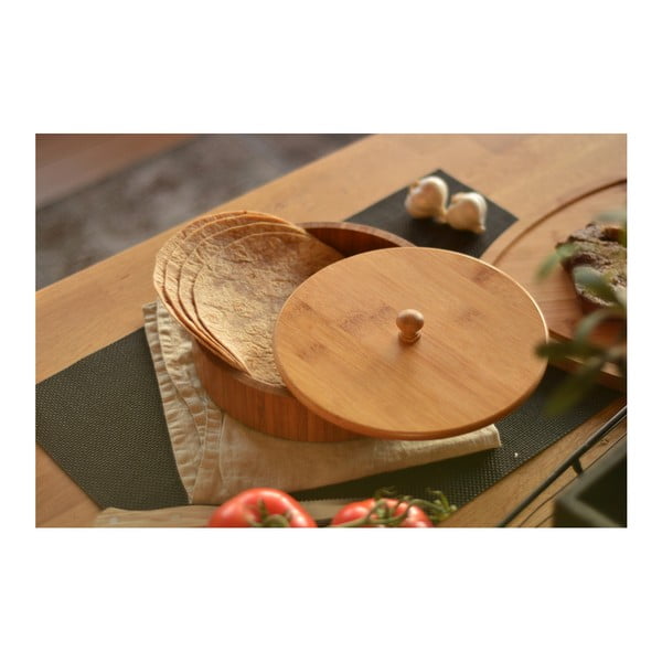 Contenitore in bambù per tortillas , 20 x 20 cm Pekit - Bambum-image-2