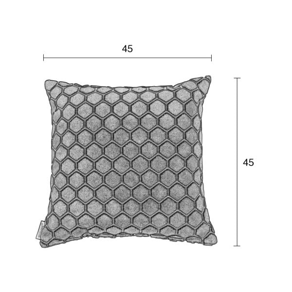 Cuscino blu con imbottitura , 45 x 45 cm Monty - Zuiver-image-1