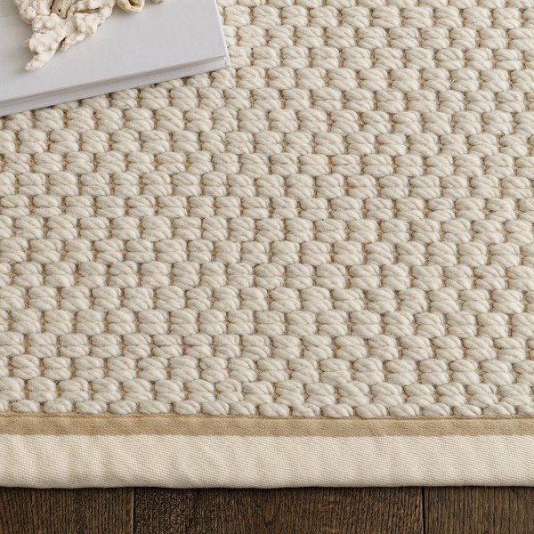 Tappeto in misto lana bifacciale e tessuto a mano color crema 160x240 cm Korra Double Loop - Asiatic Carpets-image-1