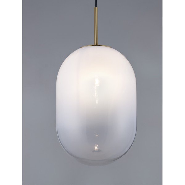 Lampadario bianco/dorato in vetro ø 24 cm Chrysi – Nova Luce-image-1