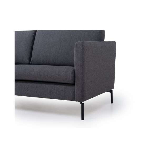 Tmavě šedá třímístná pohovka Scandic Vesta-image-3