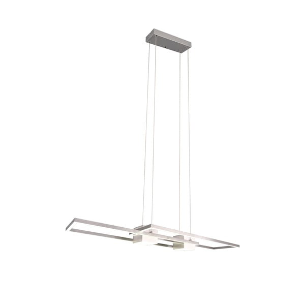 Lampadario a LED dimmerabile con telecomando in argento Albany - Trio-image-2