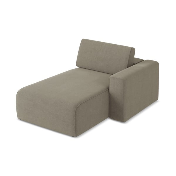 Parte divano componibile marrone chiaro (con penisola a destra) Kalea – Makamii-image-4