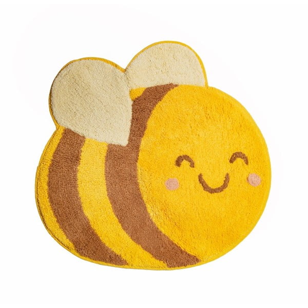 Tappeto arancione in cotone per bambini , 55,5 x 57 cm Bee Happy - Sass & Belle