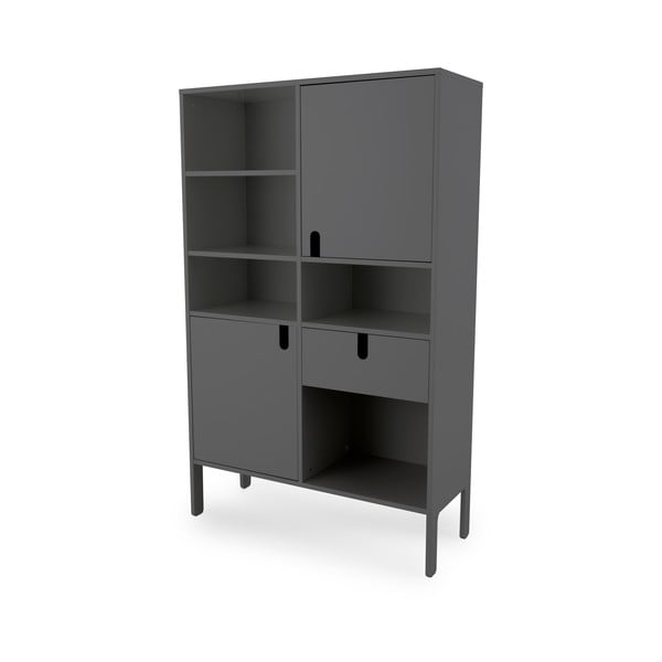 Libreria grigia 109x176 cm Uno - Tenzo-image-2