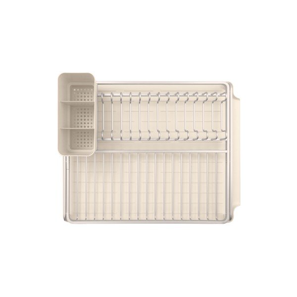 Scolapiatti beige in metallo 49x38,5 cm – Brabantia-image-4