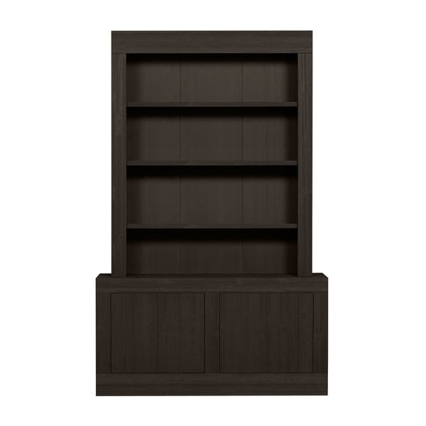 Libreria in legno di pino marrone scuro 146x230 cm Yumi - BePureHome
