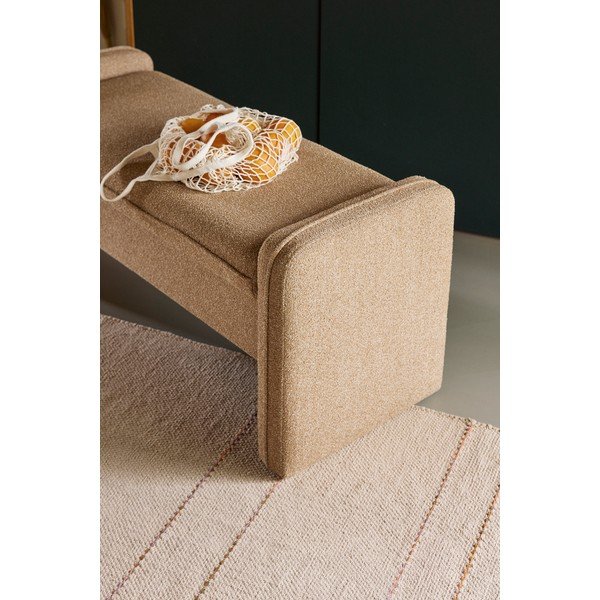 Panchina beige in imbottito Well – Hübsch-image-1