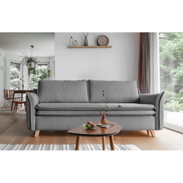 Divano letto grigio 225 cm Charming Charlie - Miuform-image-1
