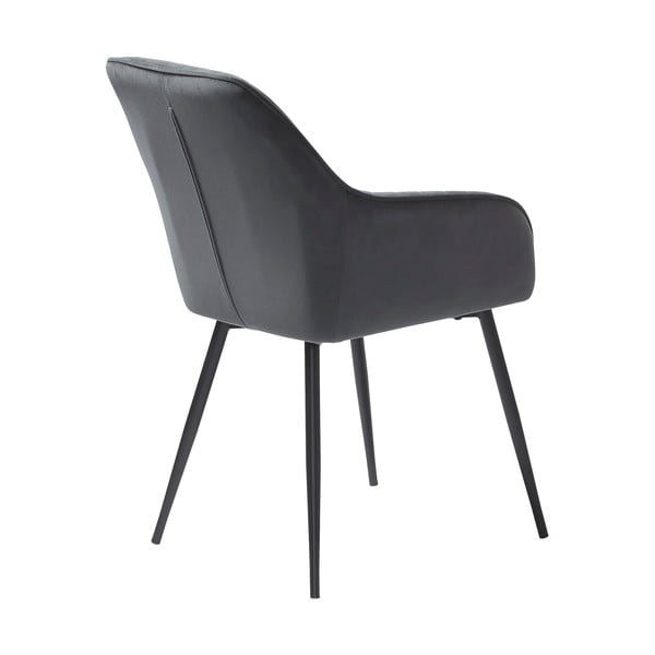 Set di sedie da pranzo grigia in imbottito con braccioli 2 pz Nolan Stripe – Unique Furniture-image-3