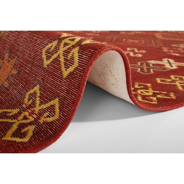 Tappeto rosso con cotone riciclato , 200 x 290 cm Sarobi - Nouristan-image-2