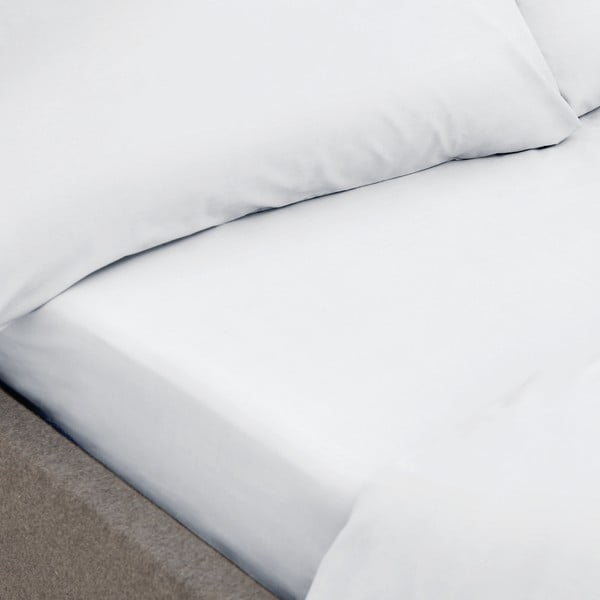 Lenzuolo bianco in cotone organico Bio, 135 x 190 cm - Bianca-image-1