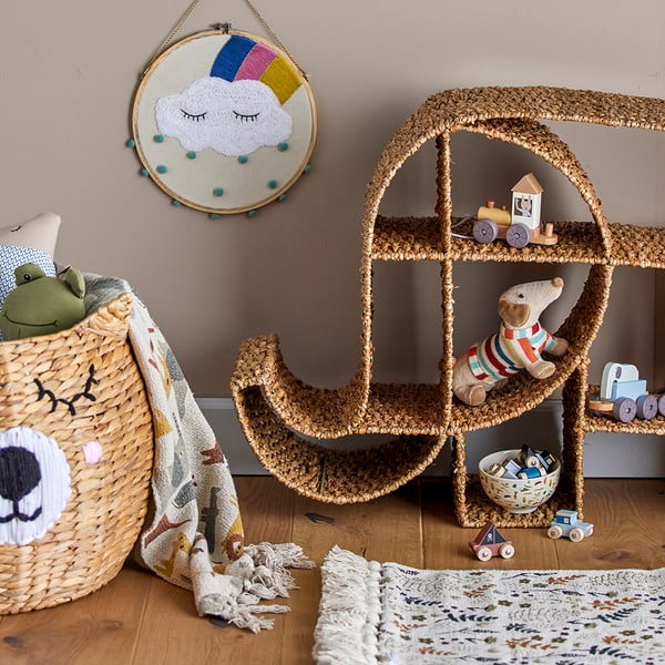 Scaffale in rattan per bambini Elmar - Bloomingville Mini-image-1