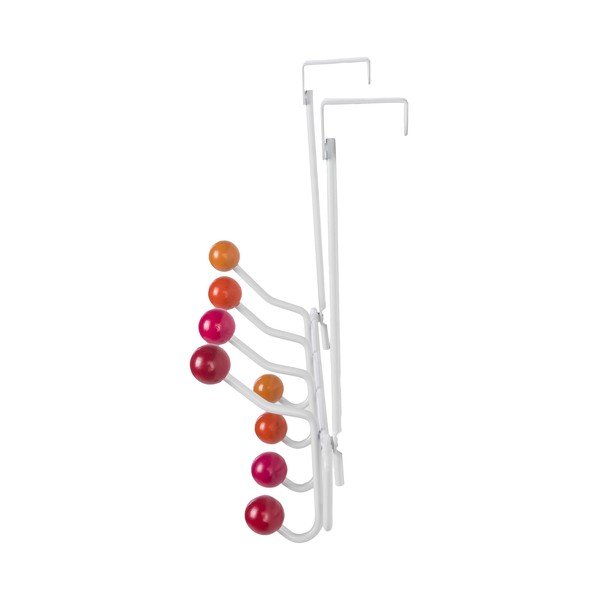 Appendiabiti arancione in metallo con 8 ganci Colorful - Compactor-image-3