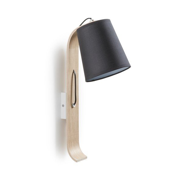 Černá nástěnná lampa La Forma Percy