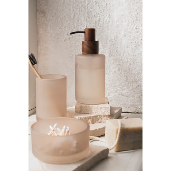 Dispenser sapone in vetro beige 280 ml Modest - Mette Ditmer Denmark-image-2