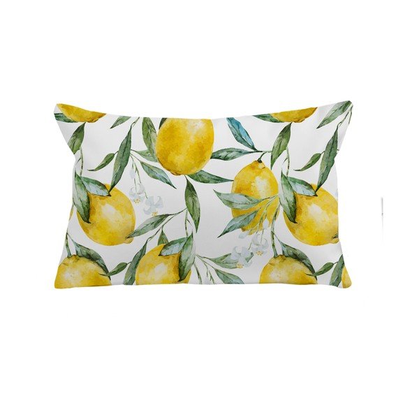 Cuscino giallo e bianco , 50 x 35 cm Lemmons - Really Nice Things