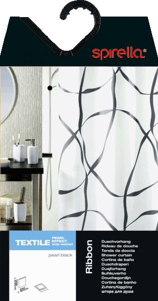 Tenda per doccia 180x200 cm Ribbon – Spirella-image-1