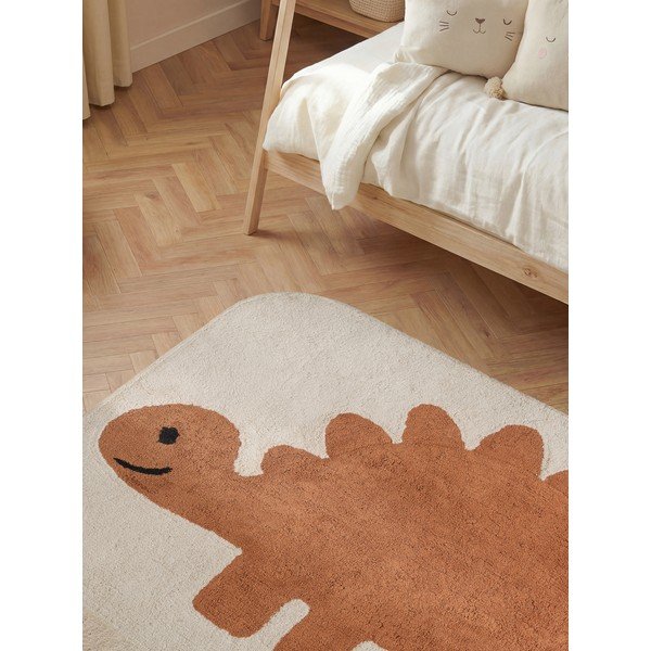 Tappeto per bambini arancione/color crema in cotone lavabile/tessuto a mano 140x200 cm Snuggle Doro – Hanse Home-image-2