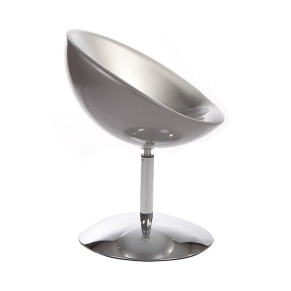 Stříbrné otočné křeslo Kokoon Design Bowl