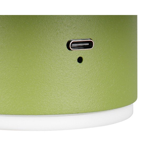 Lampada da parete LED verde con ricarica USB Davey – Trio-image-4