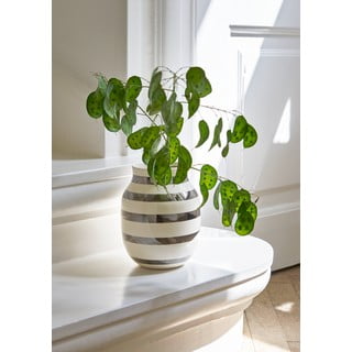 Vaso in ceramica bianco/argento Omaggio - Kähler Design