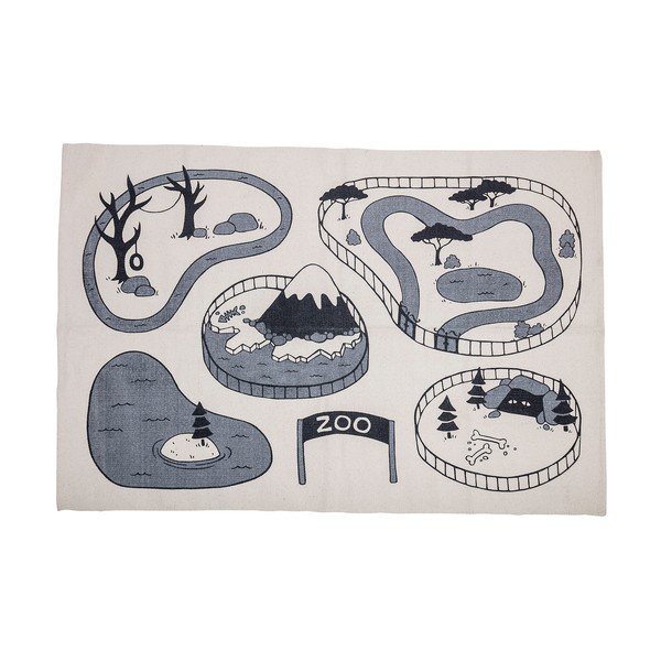 Tappeto in cotone per bambini ZOO, 155 x 100 cm - Bloomingville Mini