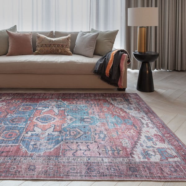 Tappeto rosso 170x120 cm Kaya - Asiatic Carpets-image-1
