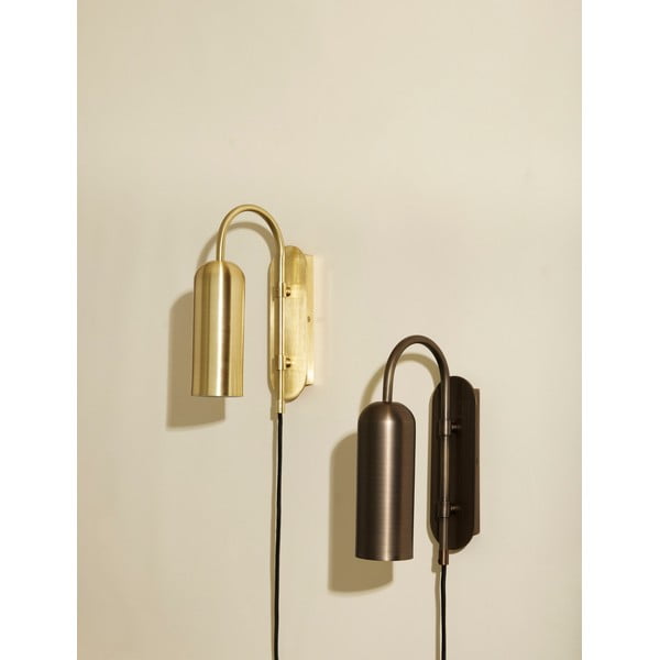 Lampada da parete dorata Zenith - Hübsch-image-1