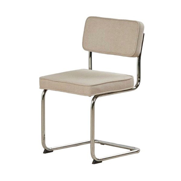 Sedia da pranzo beige imbottito a dondolo Rupert – Unique Furniture