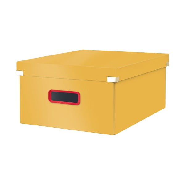 Scatola di cartone giallo con coperchio 48x37x20 cm Click&Store - Leitz