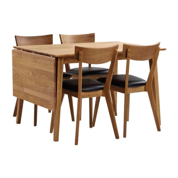 Tavolo da pranzo pieghevole in rovere naturale , 120 x 80 cm Filippa - Rowico-image-3