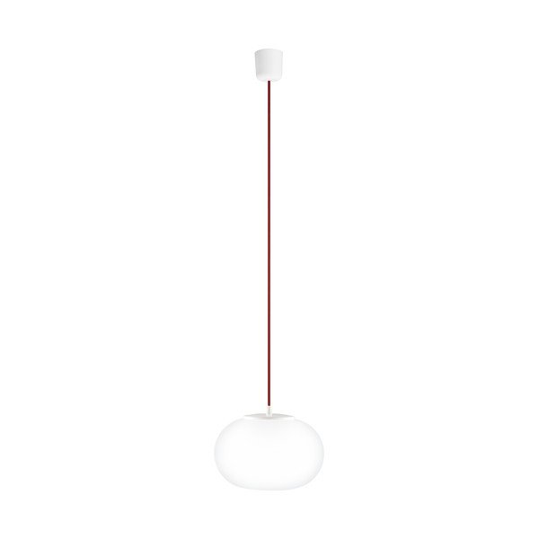 Svítídlo Dosei Elementary, opal matte/red/white