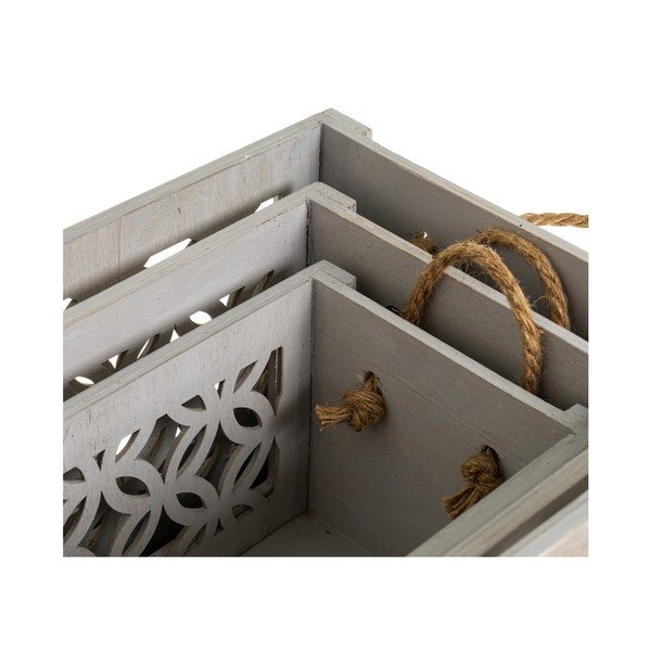 Set di 3 scatole decorative in legno - Casa Selección-image-3