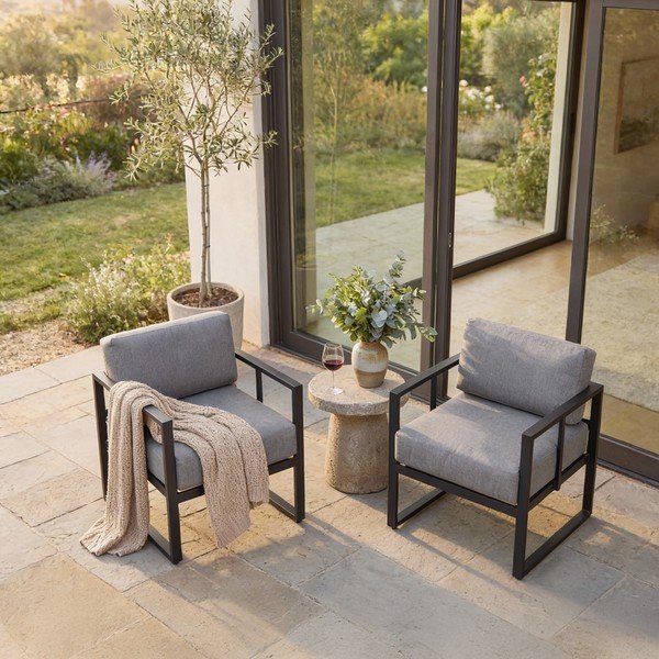 Poltrona da giardino grigio grafite Bellisima Bellissima - Bonami Selection-image-3