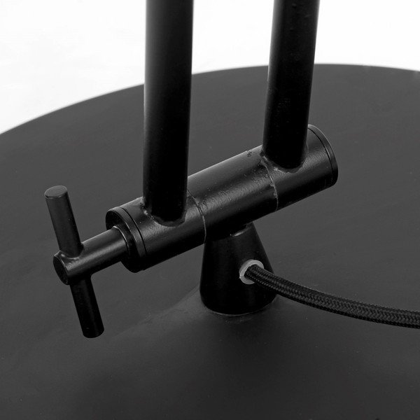 Lampada da terra nera con paralume in metallo (altezza 165 cm) Belfast - it's about RoMi-image-3