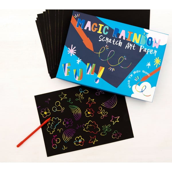 Seti di 12 immagini da grattare Rainbow - Rex London-image-1