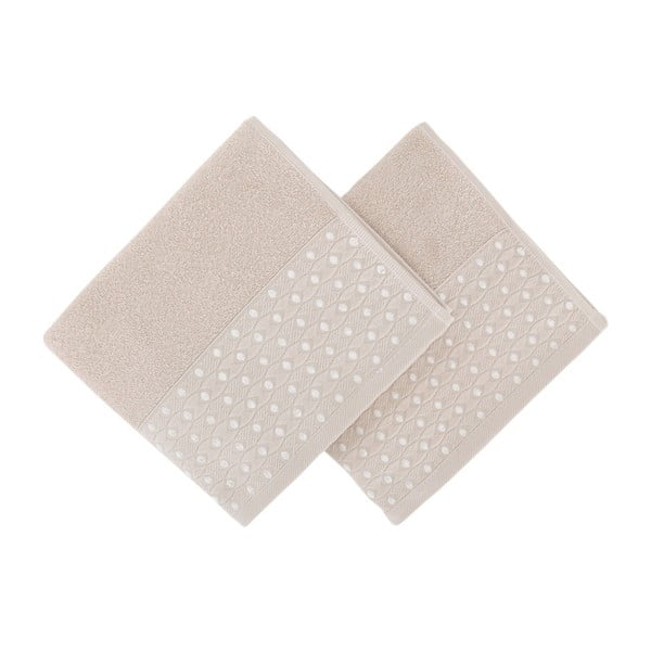 Set di 2 asciugamani beige Burumcuk, 50 x 90 cm - Soft Kiss