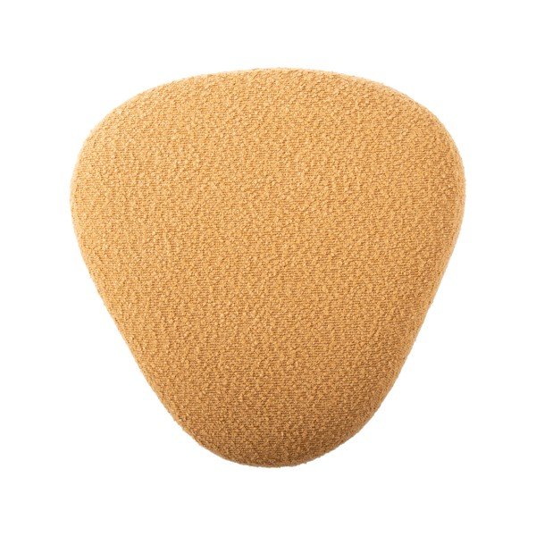 Sgabello giallo in tessuto bouclé Ada - Leitmotiv-image-3