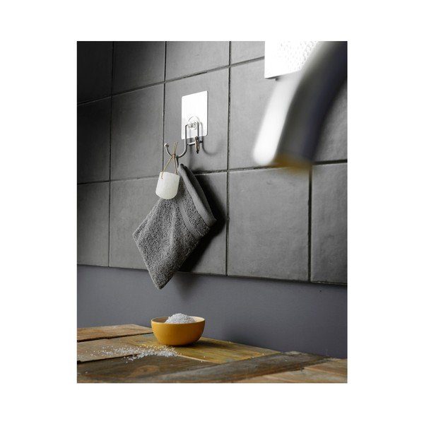 Gancio in acciaio cromato con 2 ganci Bestlock Magic Bath - Compactor-image-4